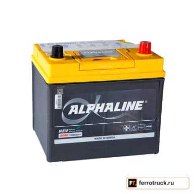 Аккумулятор ALPHALINE AGM AX S55D23L, 12 В, 50 А·ч, 550 А