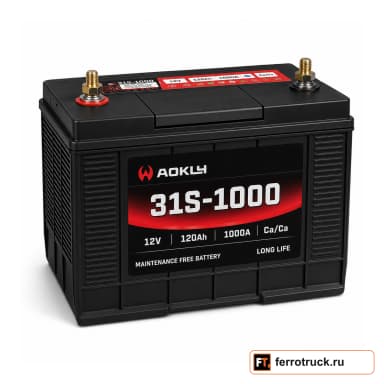 Аккумулятор AOKLY 31S-1000, 120 А·ч, 1000 А, комбинированные клеммы