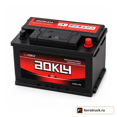 Аккумулятор AOKLY 57524, 75 А·ч, 650 А, обратная полярность