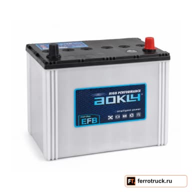 Аккумулятор AOKLY EFB S95L, 80 А·ч, 750 А, обратная полярность
