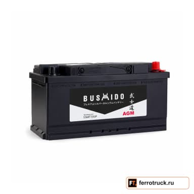 Аккумулятор BUSHIDO AGM 6СТ100, 100 А·ч, 900 А EN