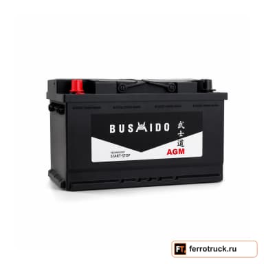 Аккумулятор BUSHIDO AGM 6СТ85, 85 А·ч, 850 А EN