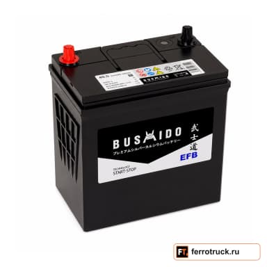 Аккумулятор BUSHIDO EFB 60B20L (M42), 40 А·ч, 420 А EN