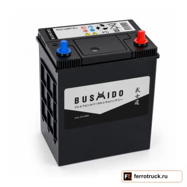Аккумулятор BUSHIDO SJ 46B19L, 44 А·ч, 400 А