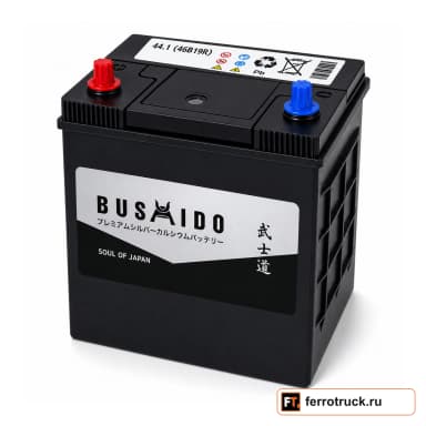 Аккумулятор BUSHIDO SJ 46B19R, 44 А·ч, 400 А