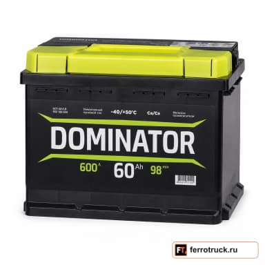 Аккумулятор DOMINATOR 560108060 (6СТ-60VLR), 60 А·ч, 600 А EN