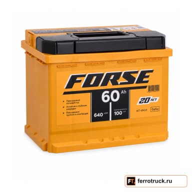 Аккумулятор FORSE 560108050 (6СТ-60VLR), 60 А·ч, 640 А EN