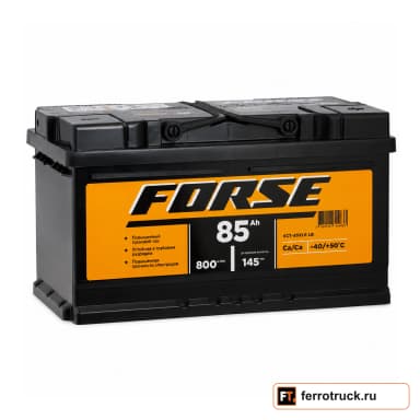 Аккумулятор FORSE 585118050 (6СТ-85VLR LB), 85 А·ч, 800 А EN