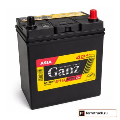 Аккумулятор GANZ PRO-Line G1130420, 42 А·ч, 380 А EN