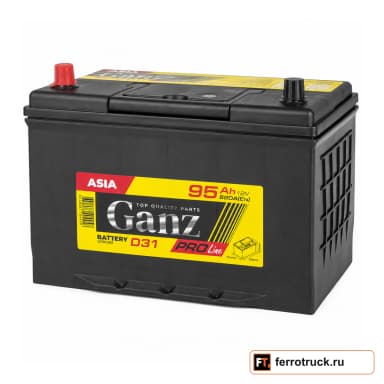 Аккумулятор GANZ PRO-Line G1190951, 95 А·ч, 820 А EN