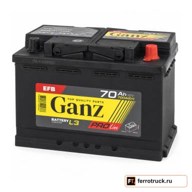 Аккумулятор GANZ PRO-Line EFB G3060700, 70 А·ч, 700 А EN