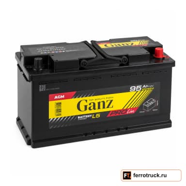 Аккумулятор GANZ PRO-Line AGM G4090950, 95 А·ч, 850 А EN