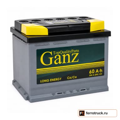 Аккумулятор GANZ Standart GA601, 60 А·ч, 540 А EN