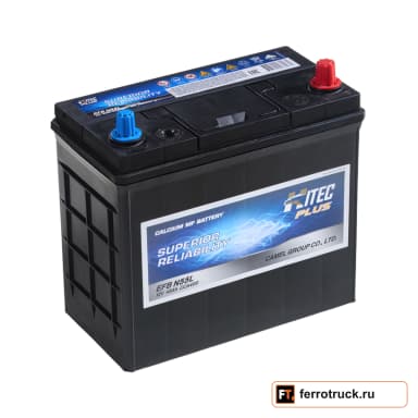 Аккумулятор HITEC PLUS EFB N55L, 45 А·ч, 400 А