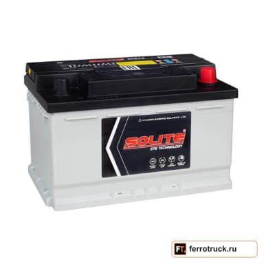 Аккумулятор SOLITE EFB72 LB3, 72 А·ч, 650 А, обратная полярность