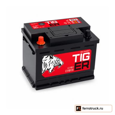 Аккумулятор TIGER Red Energy L2.1 PS, 60 А·ч, 510 А EN