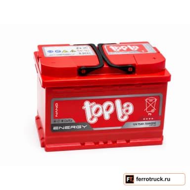 Аккумулятор TOPLA Energy E75 (57412), 75 А·ч, 750 А, 12 В
