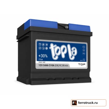 Аккумулятор TOPLA Top TT54 (55401 SMF), 54 А·ч, 510 А, 12 В