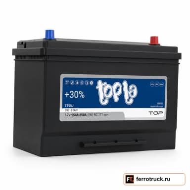 Аккумулятор TOPLA Top JIS TT95J (59518 SMF), 95 А·ч, 850 А, 12 В
