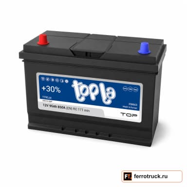 Аккумулятор TOPLA Top JIS TT95JX (59519 SMF), 95 А·ч, 850 А, 12 В