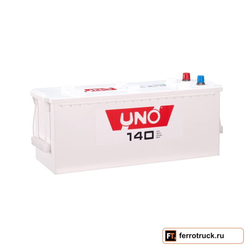 Аккумулятор UNO 6СТ-140N (640129010), 140 А·ч, 900 А, прямая полярность — фото 1