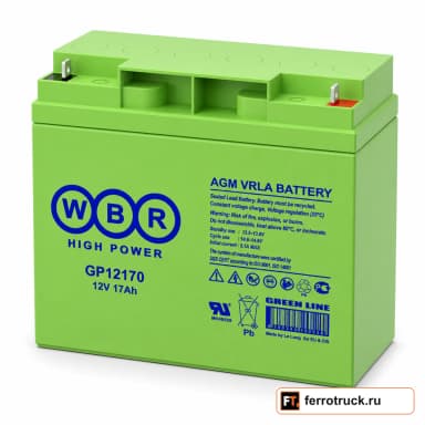 Аккумулятор WBR GP 12170, 17 А·ч, 12 В