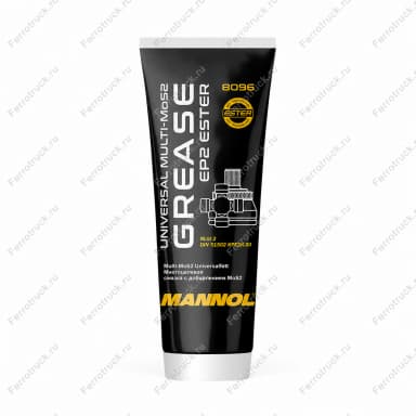 MANNOL 8096/8028 EP-2 Multi-MoS2 — Смазка многоцелевая густая (черная) 230 г