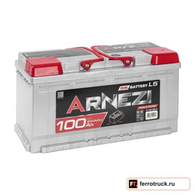 Аккумулятор ARNEZI DIN SMF 100 L5 (E1091000), 100 А·ч, 900 А, обратная полярность