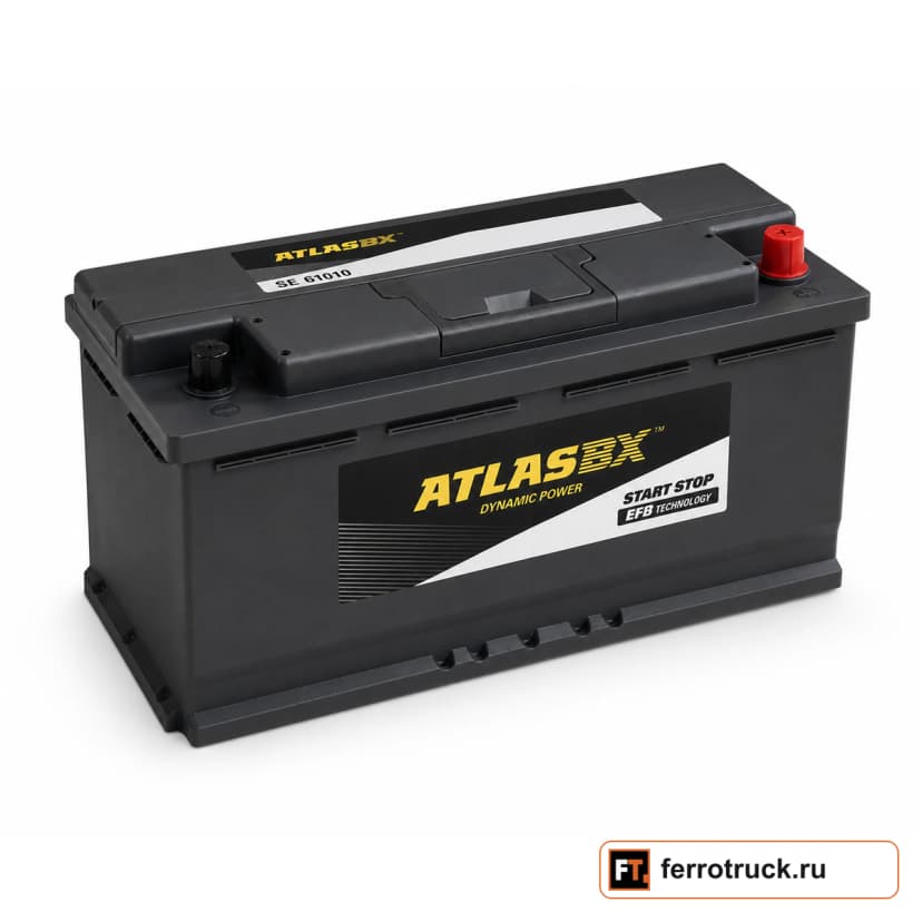 Аккумулятор ATLAS Start Stop EFB SE61010, 110 А·ч, 950 А, 12 В — фото 1