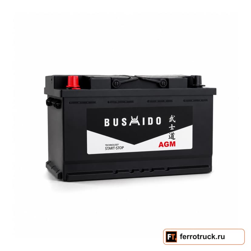 Аккумулятор BUSHIDO AGM 6СТ85, 85 А·ч, 850 А EN — фото 1
