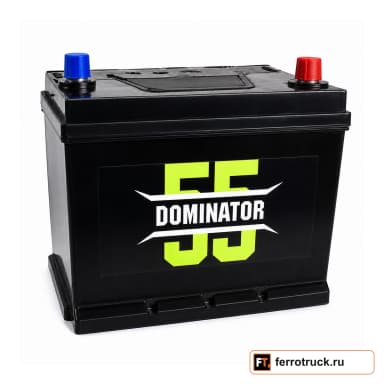 Аккумулятор DOMINATOR 6СТ-55VLR LB, 55 А·ч, 500 А