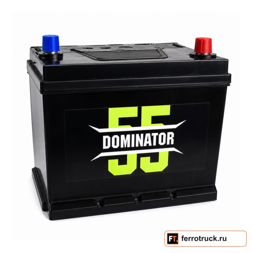Аккумулятор DOMINATOR 6СТ-55VLR LB, 55 А·ч, 500 А — фото 1