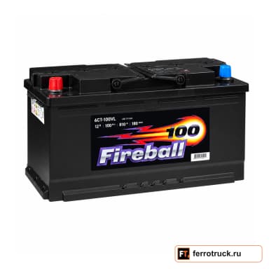 Аккумулятор FIRE BALL Базовый 6СТ-100VL, 100 А·ч, 810 А, 12 В
