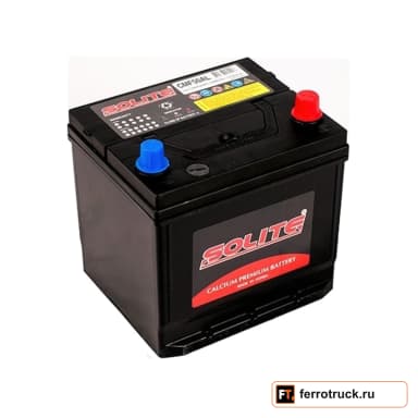 Аккумулятор SOLITE 50D20L (CMF50AL), 12 В, 50 А·ч, 470 А, обратная полярность