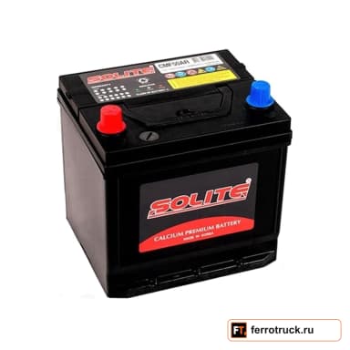 Аккумулятор SOLITE 50D20R (CMF50AR), 12 В, 50 А·ч, 470 А, прямая полярность