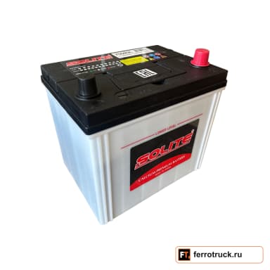 Аккумулятор SOLITE 75D23L B00, 65 А·ч, 550 А, обратная полярность