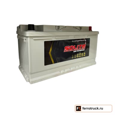 Аккумулятор SOLITE AGM95L, 95 А·ч, 850 А, обратная полярность