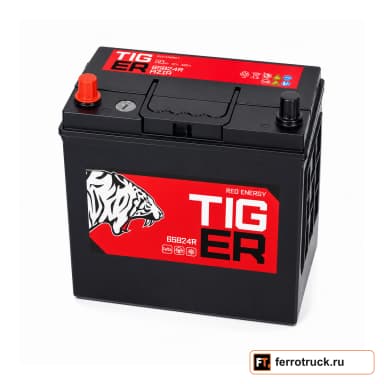 Аккумулятор TIGER Red Energy 65B24R, 50 А·ч, 460 А