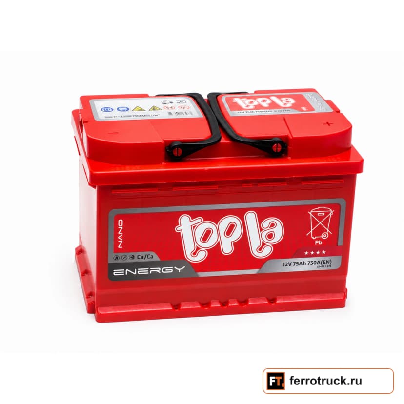 Аккумулятор TOPLA Energy E75 (57412), 75 А·ч, 750 А, 12 В — фото 1