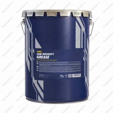 MANNOL 9987 Смазка противозадирная LOW VISCOSITY GREASE Li-EP 00/000 18 кг