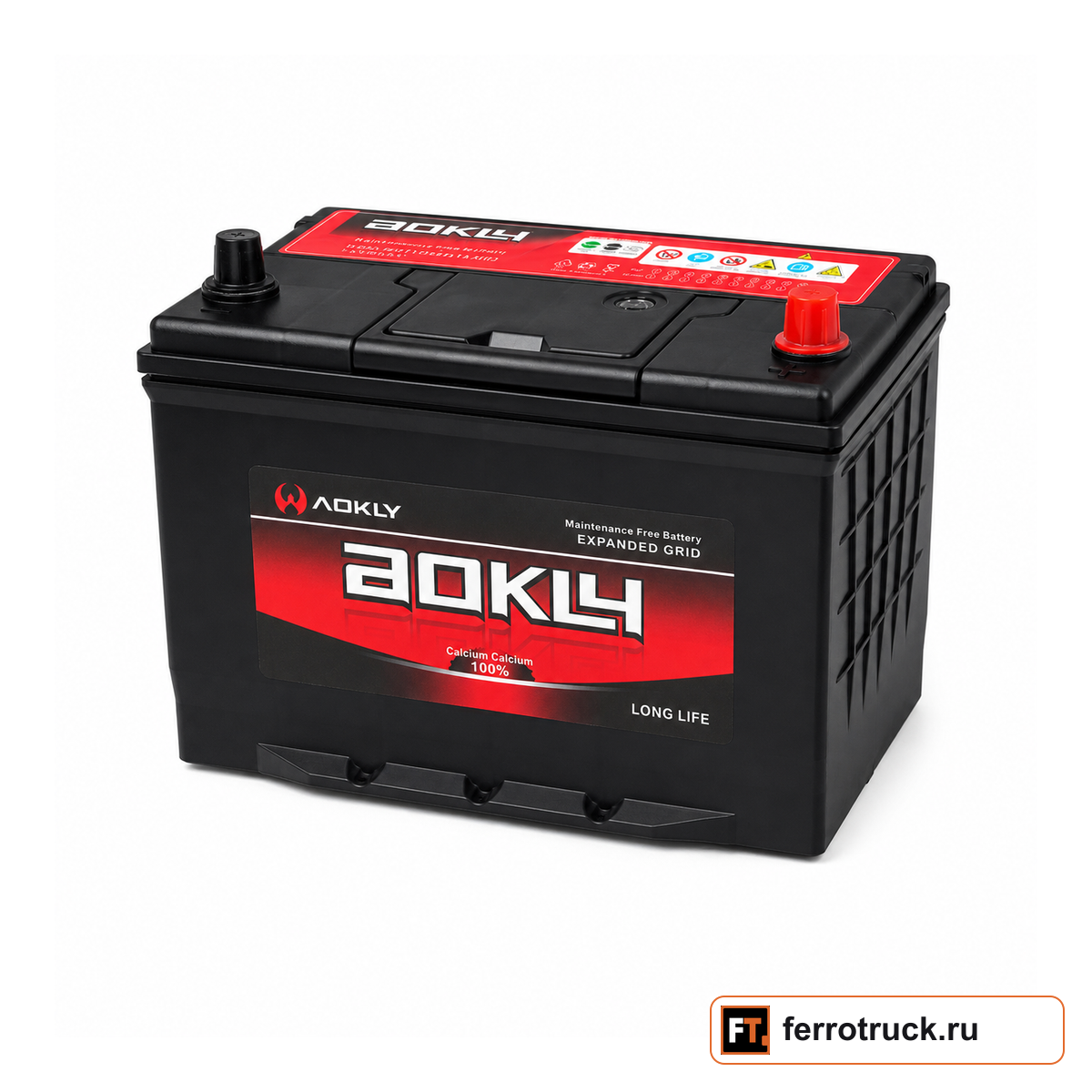 Аккумулятор AOKLY 115D31L, 90 А·ч, 750 А EN /850 А SAE, обратная полярность