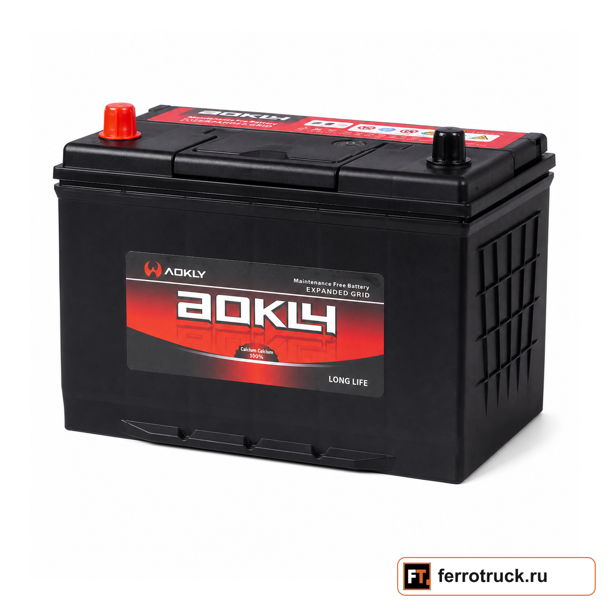 Аккумулятор AOKLY 115D31R, 90 А·ч, 750 А EN /850 А SAE, прямая полярность