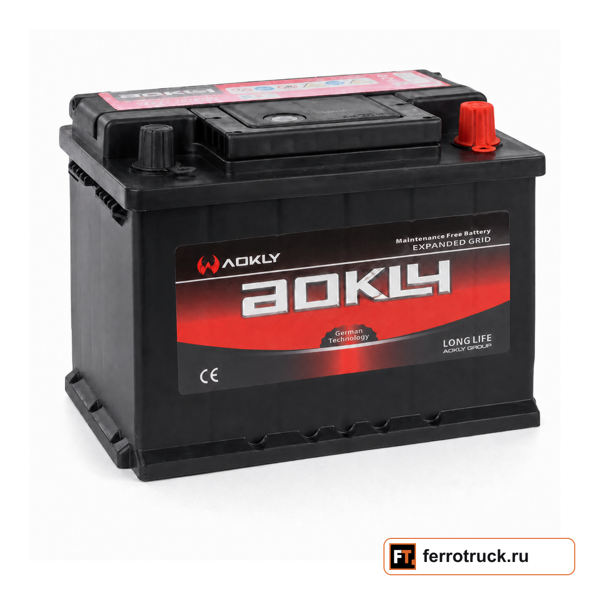 Аккумулятор AOKLY 56077, 60 А·ч, 590 А, обратная полярность