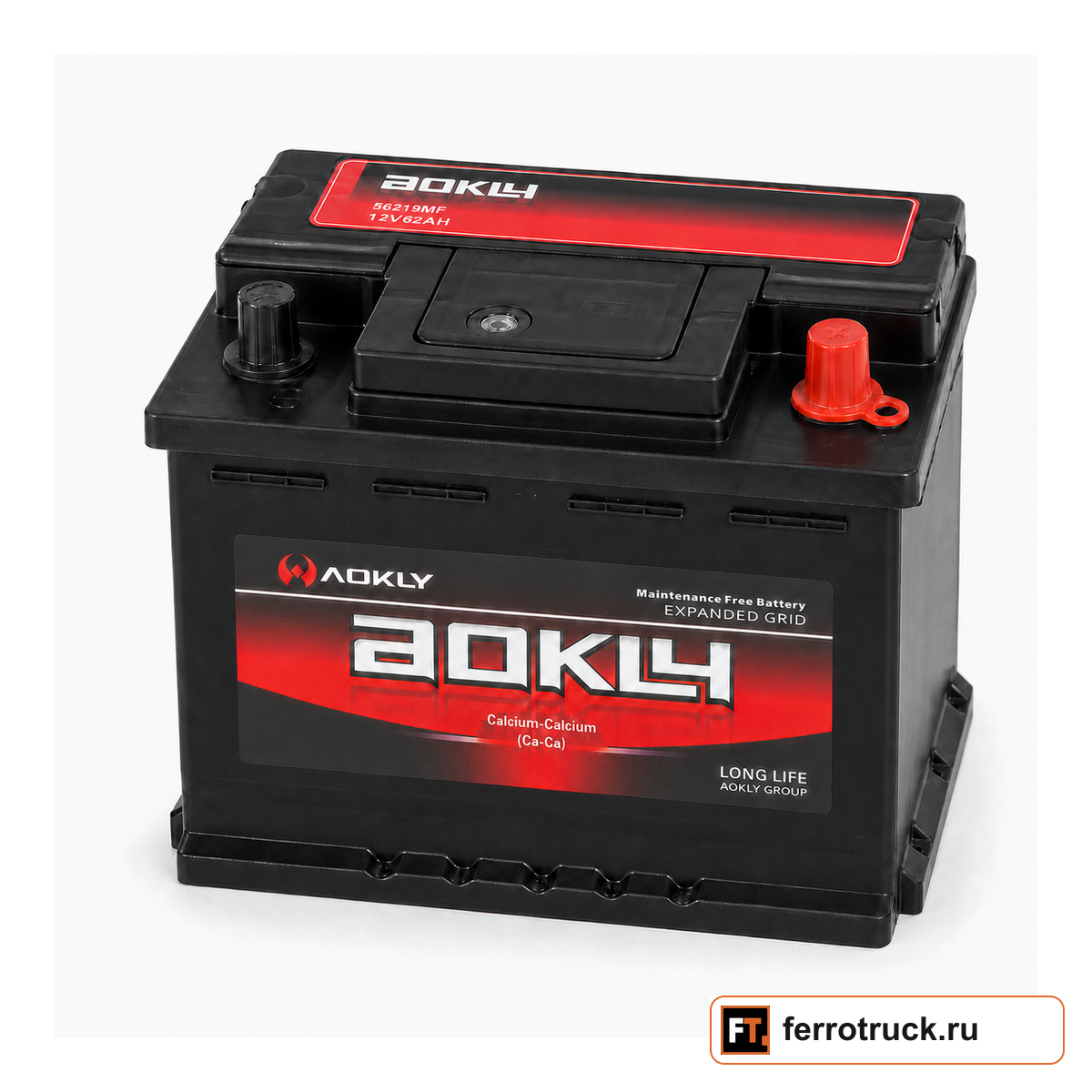Аккумулятор AOKLY 56219, 62 А·ч, 600 А, обратная полярность