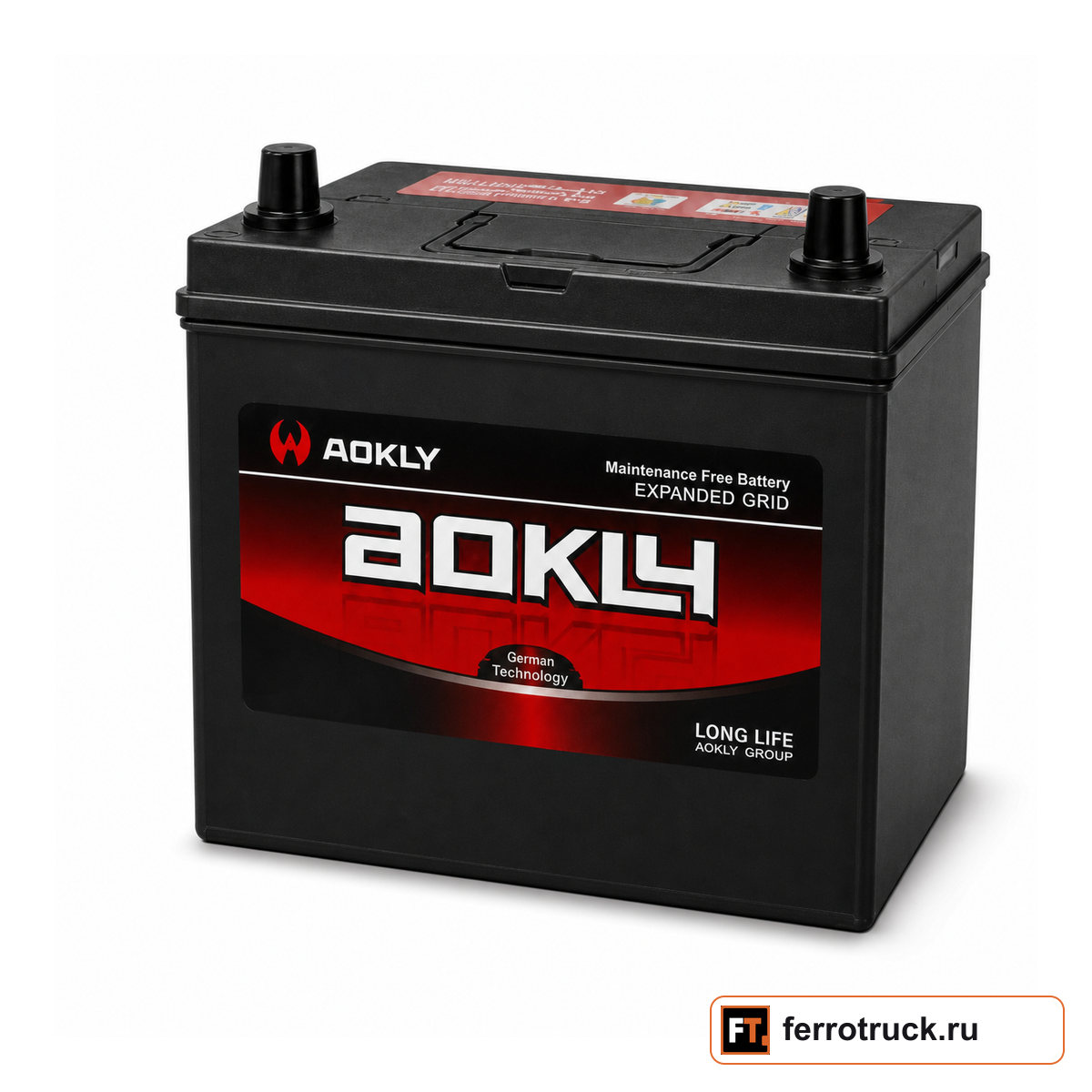 Аккумулятор AOKLY 65B24LS, 50 А·ч, 470 А EN, обратная полярность