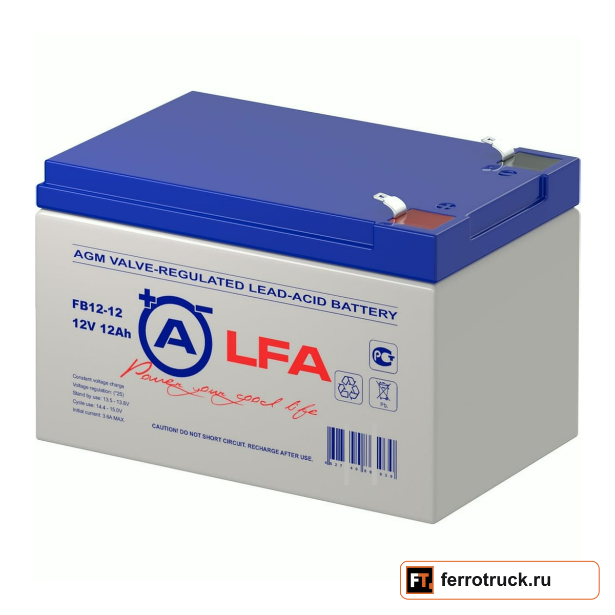Аккумулятор LFA FB12-12, 12 А·ч, 12 В